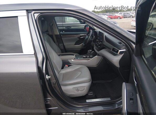 5TDYZRAHXLS003975 2020 TOYOTA HIGHLANDER Gray Vista interior delantera