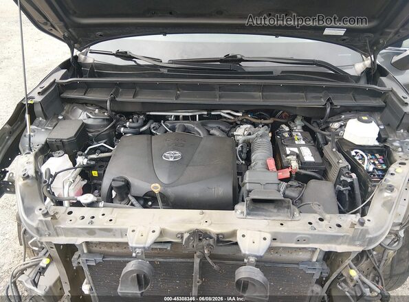 5TDYZRAHXLS003975 2020 TOYOTA HIGHLANDER Gray Vista trasera