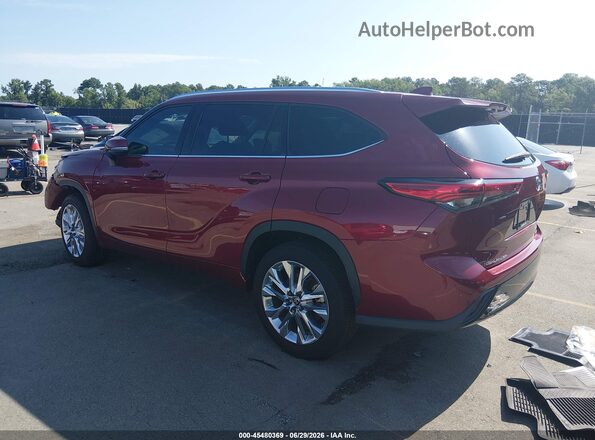 5TDYZRAHXLS028357 2020 TOYOTA HIGHLANDER Red Trasero izquierdo