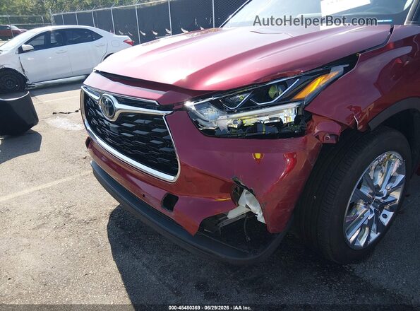 5TDYZRAHXLS028357 2020 TOYOTA HIGHLANDER Red Vista frontal