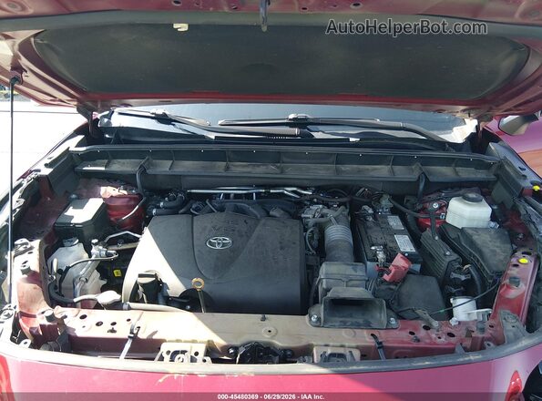 5TDYZRAHXLS028357 2020 TOYOTA HIGHLANDER Red Vista trasera