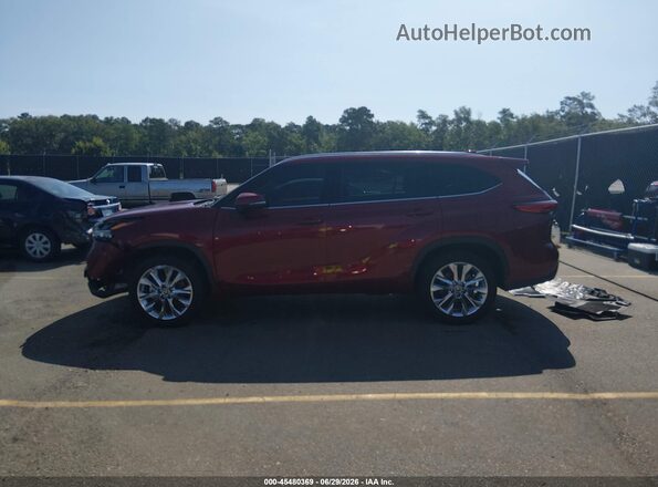 5TDYZRAHXLS028357 2020 TOYOTA HIGHLANDER Red Vista interior de 360 grados