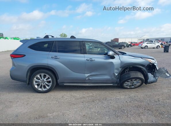 5TDYZRAHXMS083442 2021 TOYOTA HIGHLANDER Blue Սալոնի հետևի տեսք