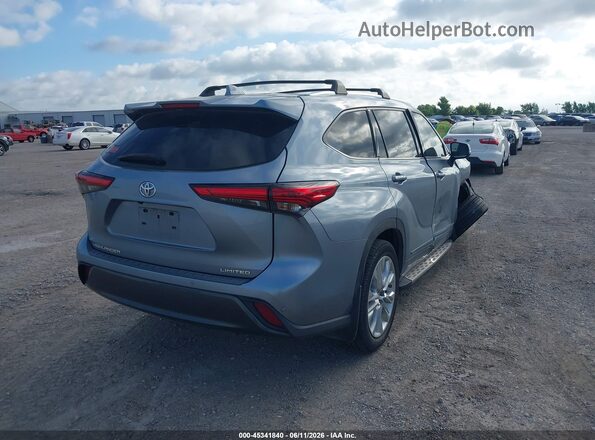 5TDYZRAHXMS083442 2021 TOYOTA HIGHLANDER Blue Հետևի աջ