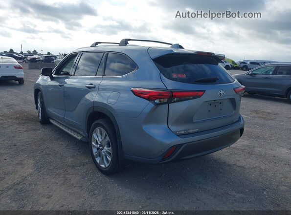 5TDYZRAHXMS083442 2021 TOYOTA HIGHLANDER Blue Հետևի ձախ