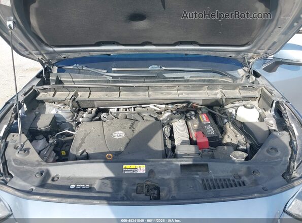 5TDYZRAHXMS083442 2021 TOYOTA HIGHLANDER Blue Հետևի տեսք