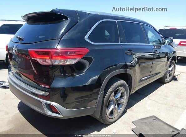 5TDYZRFH0HS229717 2017 TOYOTA HIGHLANDER Black უკანა მარჯვენა