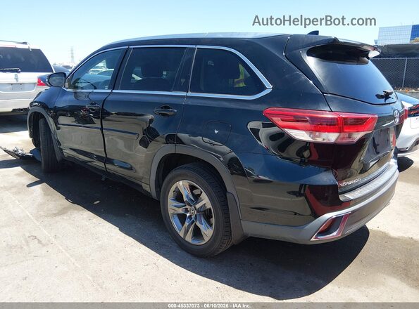 5TDYZRFH0HS229717 2017 TOYOTA HIGHLANDER Black უკანა მარცხენა