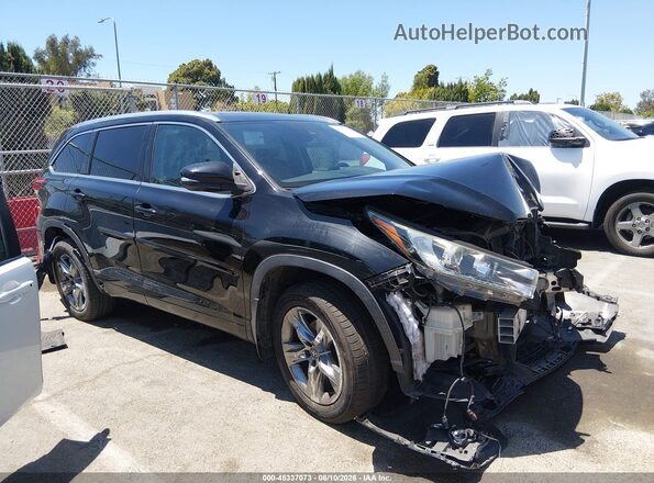 5TDYZRFH0HS229717 2017 TOYOTA HIGHLANDER Black უკანა სალონის ხედი