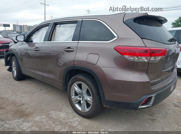 5TDYZRFH0JS275232 2018 TOYOTA HIGHLANDER Pewter Rear left