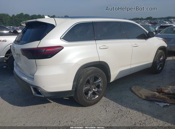 5TDYZRFH1HS219021 2017 TOYOTA HIGHLANDER Белый Задняя правая четверть