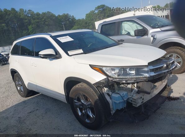 5TDYZRFH1HS219021 2017 TOYOTA HIGHLANDER Белый Вид задней части салона