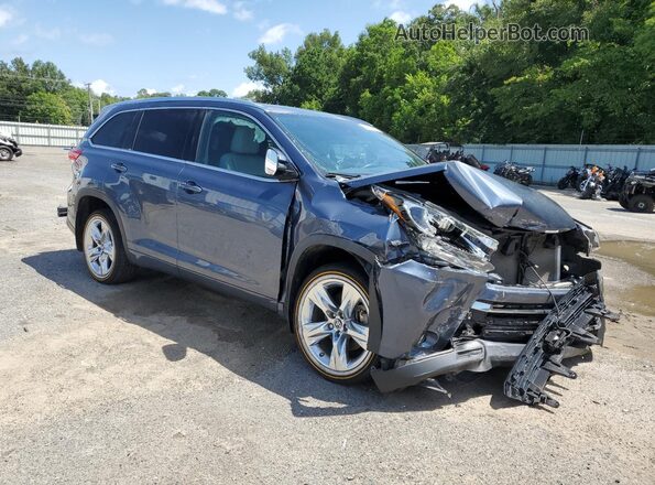 5TDYZRFH2KS343418 2019 TOYOTA HIGHLANDER Blue Առջևի աջ