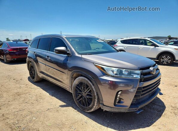 5TDYZRFH3HS203225 2017 TOYOTA HIGHLANDER Серый Передняя правая четверть