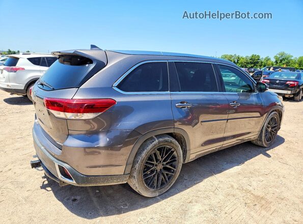 5TDYZRFH3HS203225 2017 TOYOTA HIGHLANDER Серый Задняя правая четверть