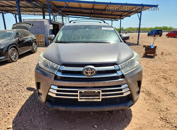 5TDYZRFH3HS211292 2017 TOYOTA HIGHLANDER Gray Դիմացի տեսք