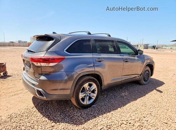5TDYZRFH3HS211292 2017 TOYOTA HIGHLANDER Gray Հետևի աջ