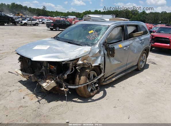 5TDYZRFH3HS220977 2017 TOYOTA HIGHLANDER Silver Առջևի ձախ երեք քառորդ տեսարան