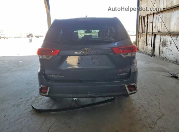 5TDYZRFH3JS245089 2018 TOYOTA HIGHLANDER Gray Вид ззаду