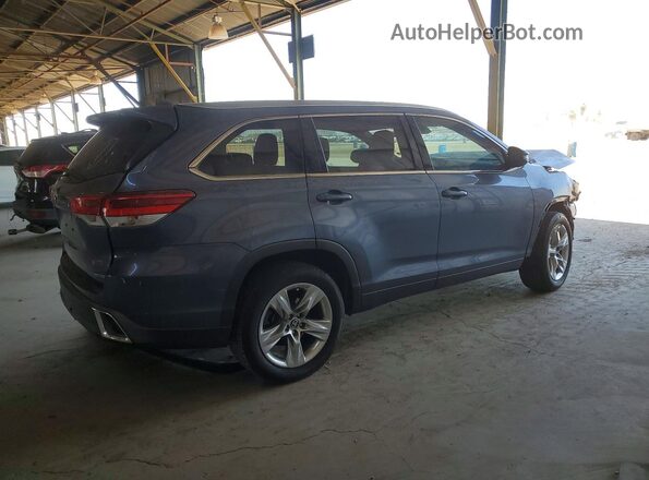 5TDYZRFH3JS245089 2018 TOYOTA HIGHLANDER Gray Задня права чверть