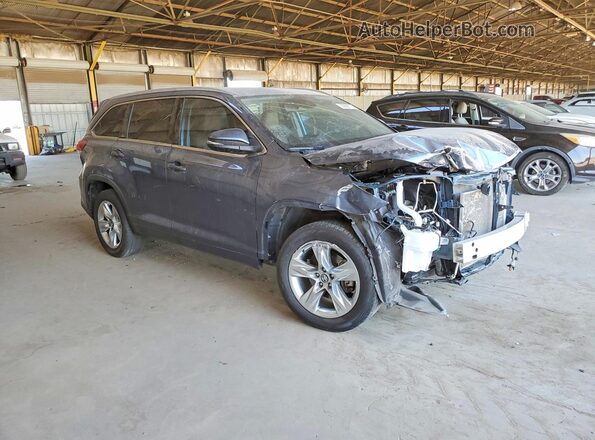 5TDYZRFH3JS245089 2018 TOYOTA HIGHLANDER Gray Передня права чверть