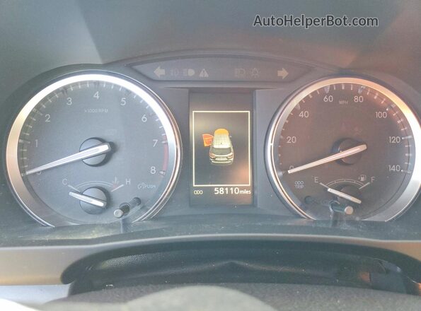 5TDYZRFH3JS245089 2018 TOYOTA HIGHLANDER Gray Вид щитка приладів