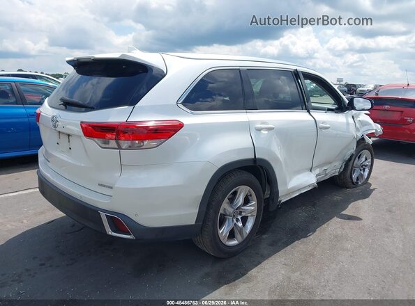 5TDYZRFH3JS247487 2018 TOYOTA HIGHLANDER White Tył prawy