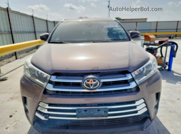 5TDYZRFH4JS259731 2018 TOYOTA HIGHLANDER Brown Front view