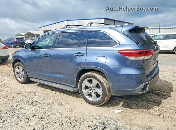 5TDYZRFH5JS273816 2018 TOYOTA HIGHLANDER Синий Задняя левая четверть