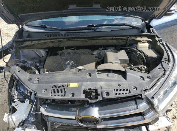 5TDYZRFH5JS273816 2018 TOYOTA HIGHLANDER Синий Вид подкапотного пространства