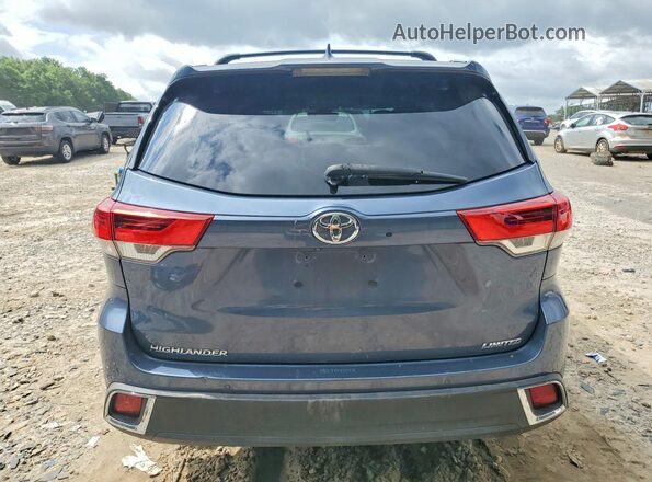 5TDYZRFH5JS273816 2018 TOYOTA HIGHLANDER Синий Вид сзади