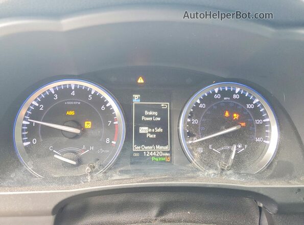 5TDYZRFH5JS273816 2018 TOYOTA HIGHLANDER Синий Вид щитка приборов
