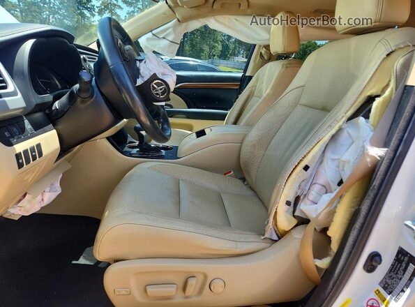5TDYZRFH6HS190857 2017 TOYOTA HIGHLANDER White Vista interior delantera