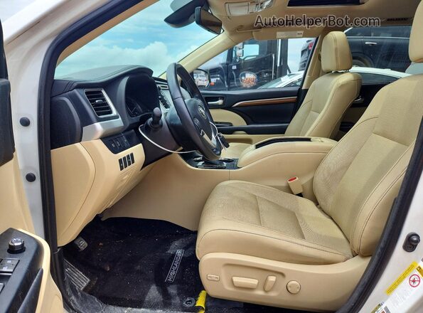 5TDYZRFH6JS248083 2018 TOYOTA HIGHLANDER White Вид салону спереду