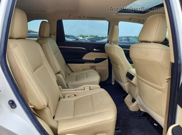 5TDYZRFH6JS248083 2018 TOYOTA HIGHLANDER White Вид задньої частини салону