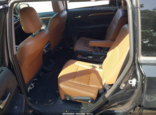 5TDYZRFH7KS296483 2019 TOYOTA HIGHLANDER Black Vista de la etiqueta del VIN