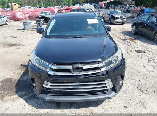 5TDYZRFH7KS296483 2019 TOYOTA HIGHLANDER Black Vista del cuadro de instrumentos