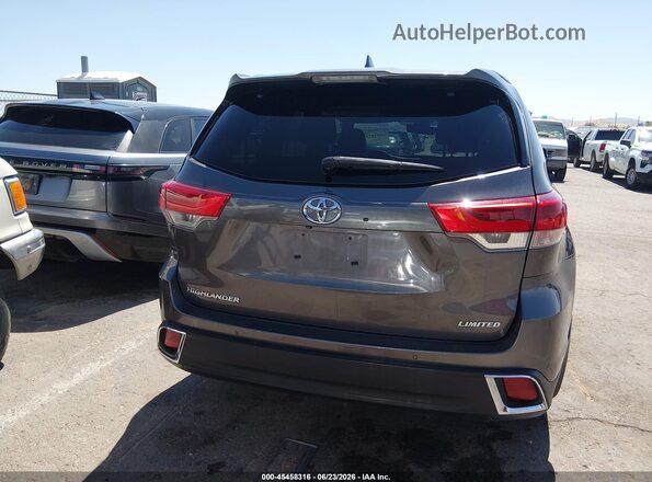 5TDYZRFH7KS302217 2019 TOYOTA HIGHLANDER Серый 