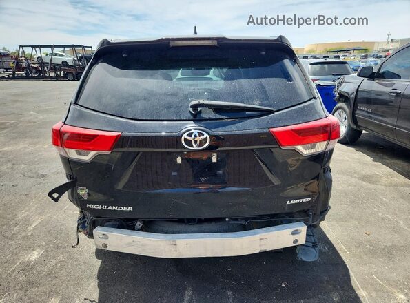 5TDYZRFH8JS249879 2018 TOYOTA HIGHLANDER Black Հետևի տեսք