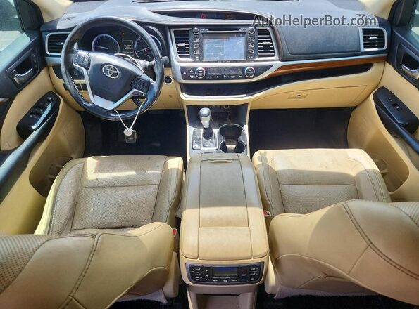 5TDYZRFH8JS249879 2018 TOYOTA HIGHLANDER Black Առջևի վահանակի տեսք