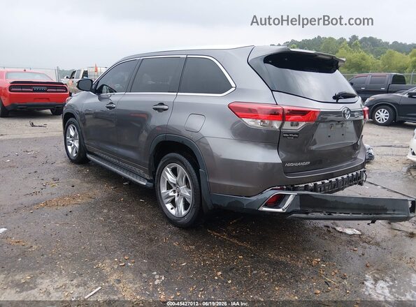 5TDYZRFH9HS193185 2017 TOYOTA HIGHLANDER Gray უკანა მარცხენა