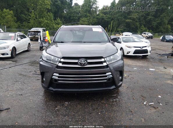 5TDYZRFH9HS193185 2017 TOYOTA HIGHLANDER Gray ხელსაწყოთა პანელის ხედი