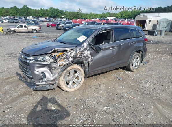 5TDYZRFH9JS243606 2018 TOYOTA HIGHLANDER Gray Front left