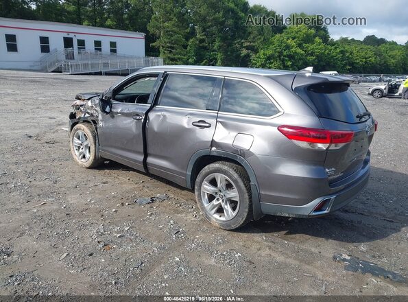 5TDYZRFH9JS243606 2018 TOYOTA HIGHLANDER Gray Rear left