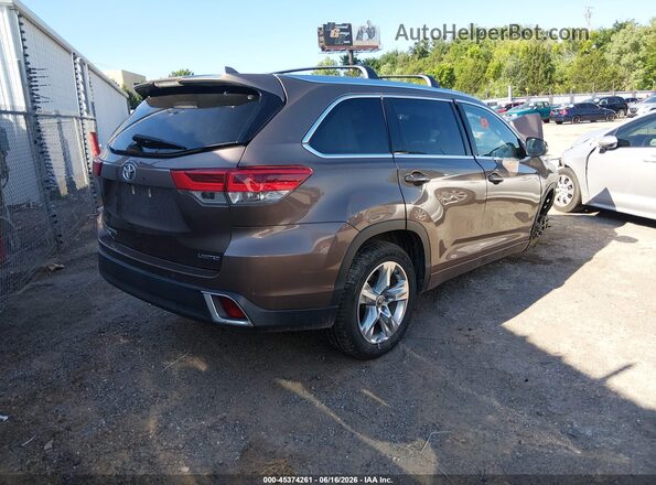 5TDYZRFH9KS295982 2019 TOYOTA HIGHLANDER Brown Tył prawy