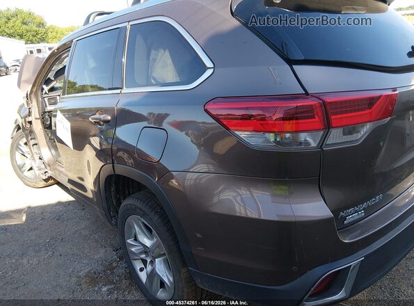 5TDYZRFH9KS295982 2019 TOYOTA HIGHLANDER Brown Tył lewy