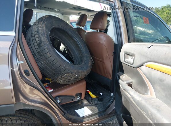 5TDYZRFH9KS295982 2019 TOYOTA HIGHLANDER Brown Widok naklejki z numerem VIN