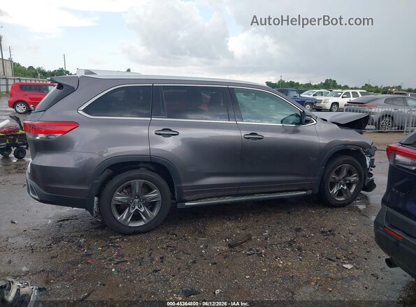 5TDYZRFH9KS318550 2019 TOYOTA HIGHLANDER Gray Rear interior view