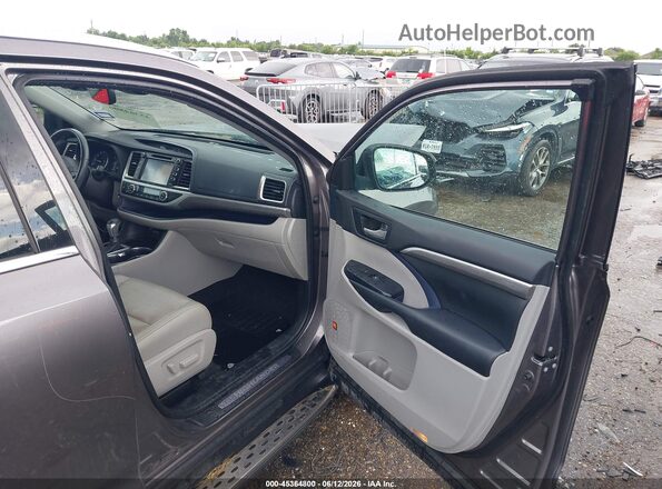 5TDYZRFH9KS318550 2019 TOYOTA HIGHLANDER Gray Front interior view