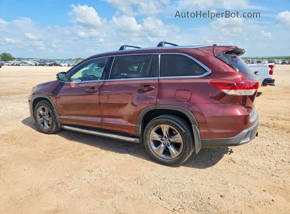 5TDYZRFHXHS221575 2017 TOYOTA HIGHLANDER Burgundy 